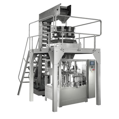 Vertical levántese la máquina rotatoria del envasado de alimentos congelado del bolso